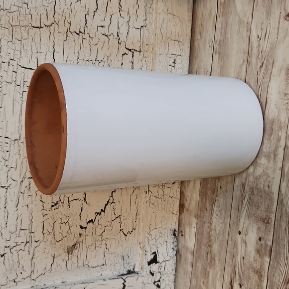 Pier 1 Terra Cotta Utensil Vase and Olive Oil Glass Dispenser--Set of 2 - Picture 5 of 10